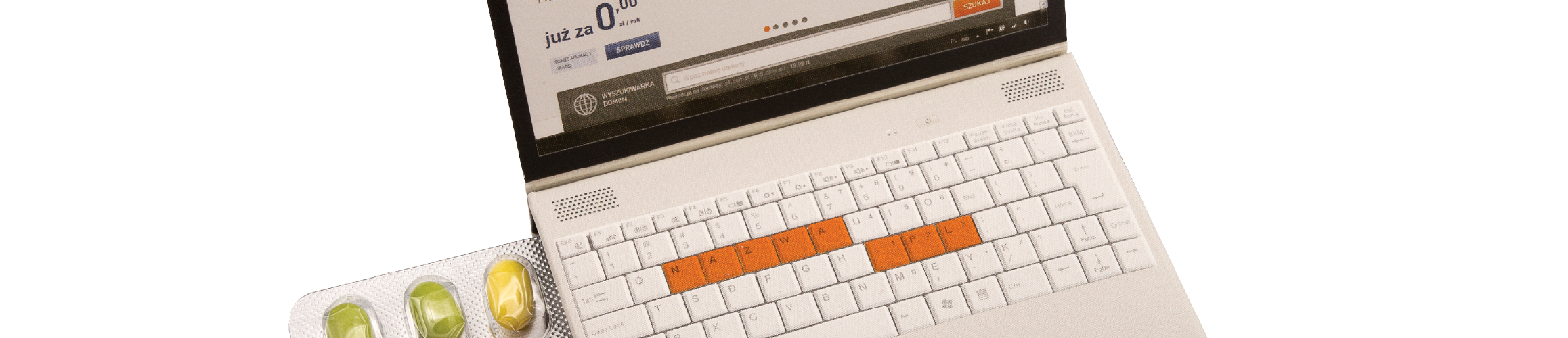 Bonbónky v blistru ve tvaru notebooku