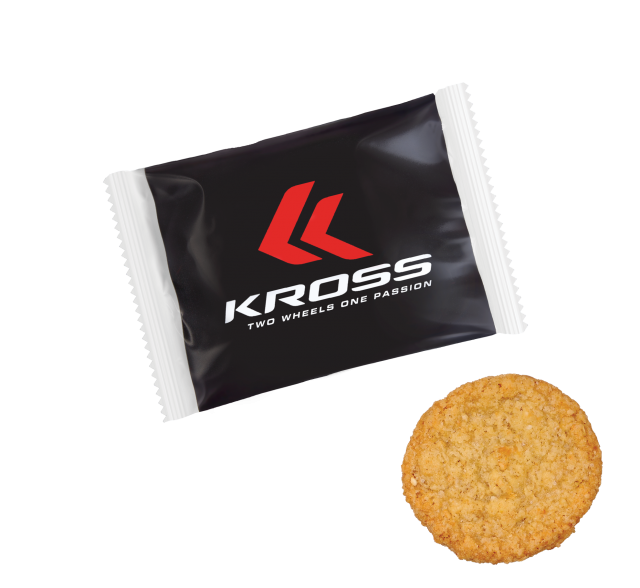 Oatmeal Cookie with promotional print 