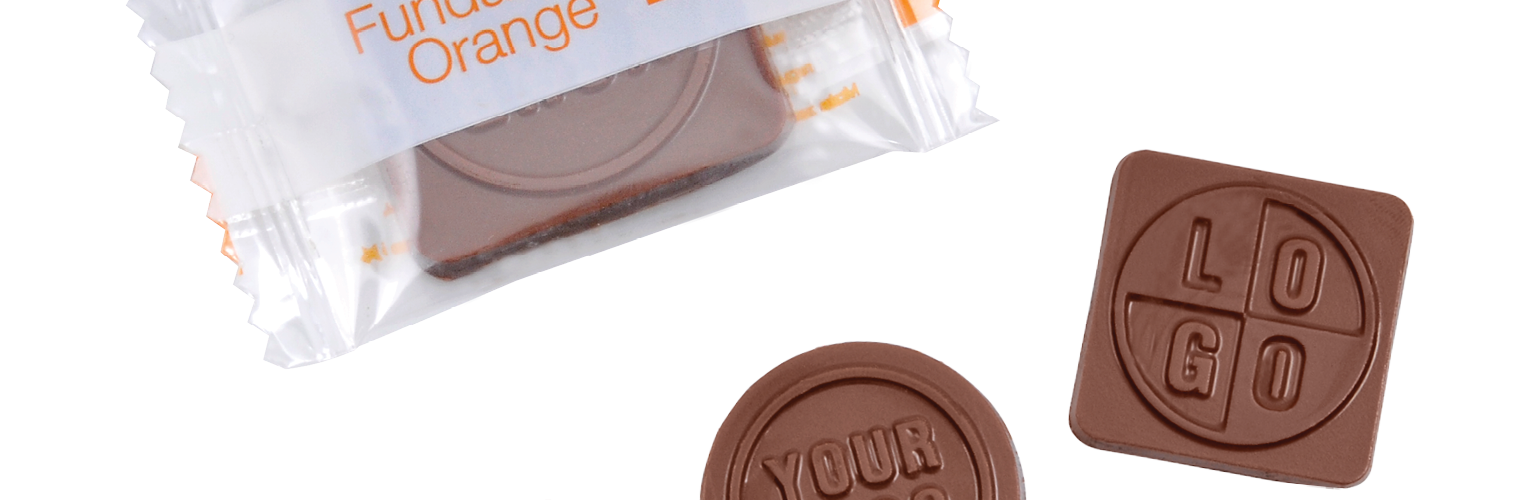 Čokoláda v reklamním obalu