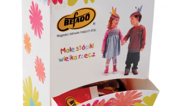 Mini lízátka v reklamní krabičce