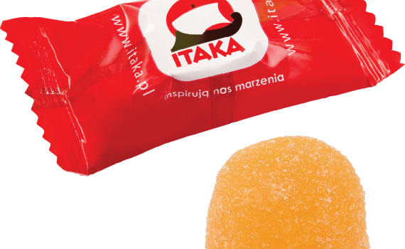 Želé v sáčku s potiskem