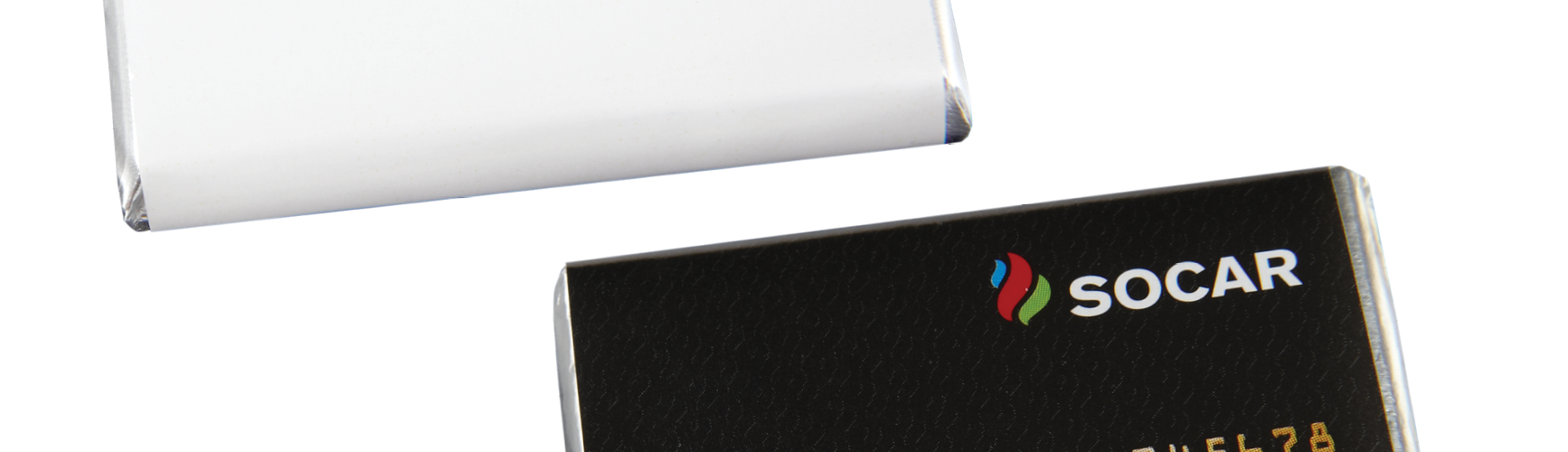 Mini čokoládka v raklamním obalu