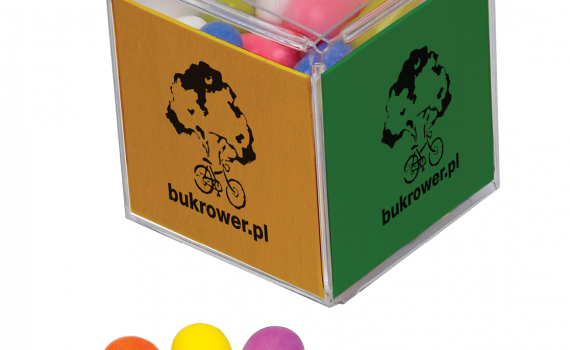 Želé v reklamní krabičce