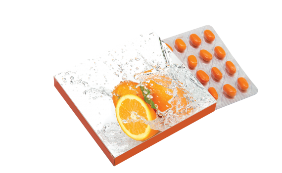 Bonbónky v reklamním blistru