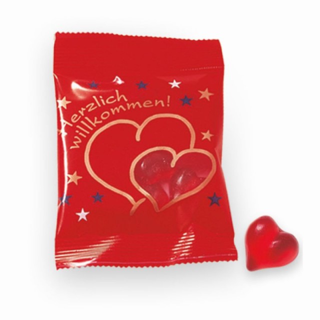 Fruit jelly hearts