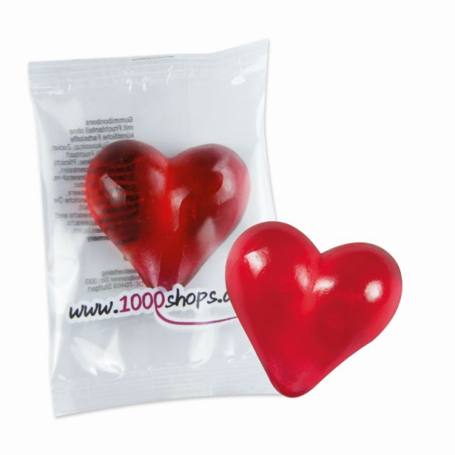 Single fruit jelly "Heart"