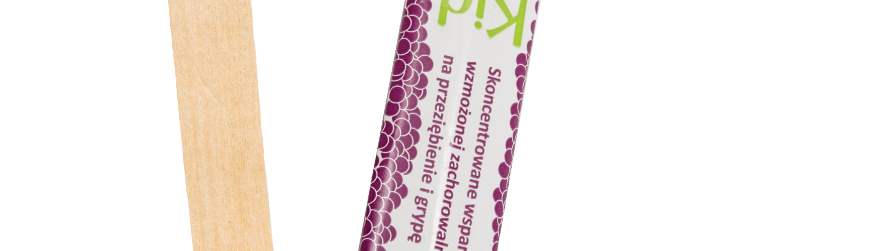 Ovocné lízátko v reklamním sáčku