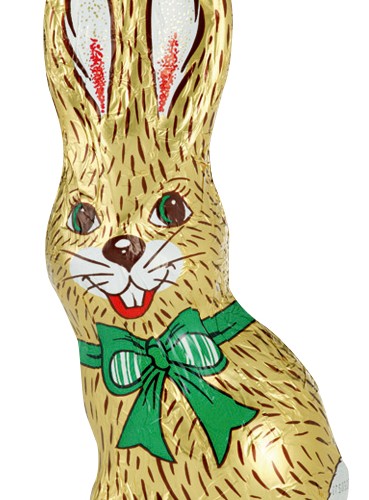 Dutá čokoládová figurka sedícího velikočního zajíčka - různé velikosti