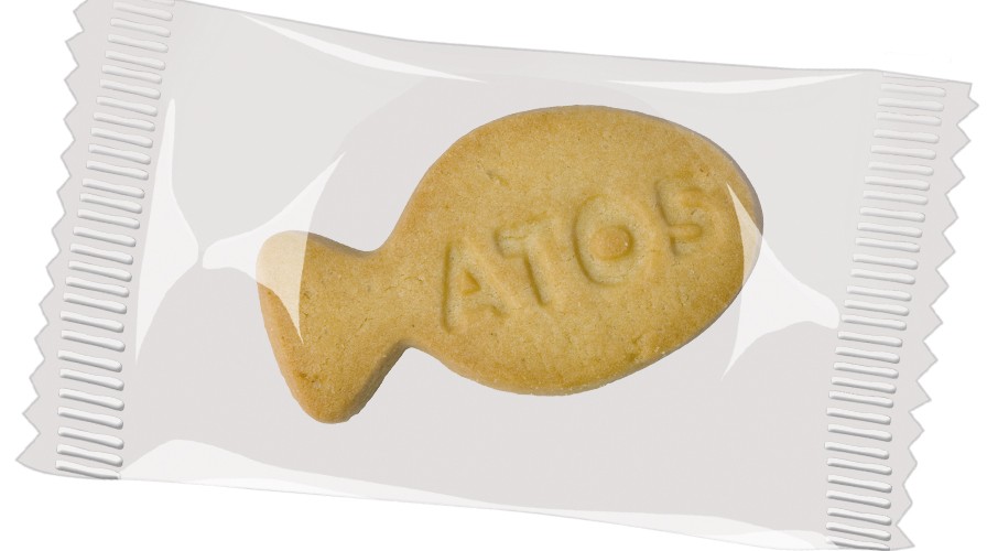 Reklamní sušenka vlastního tvaru s vyraženým logem