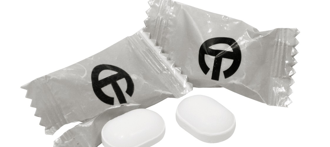 Mints Uno in foil with promotional print