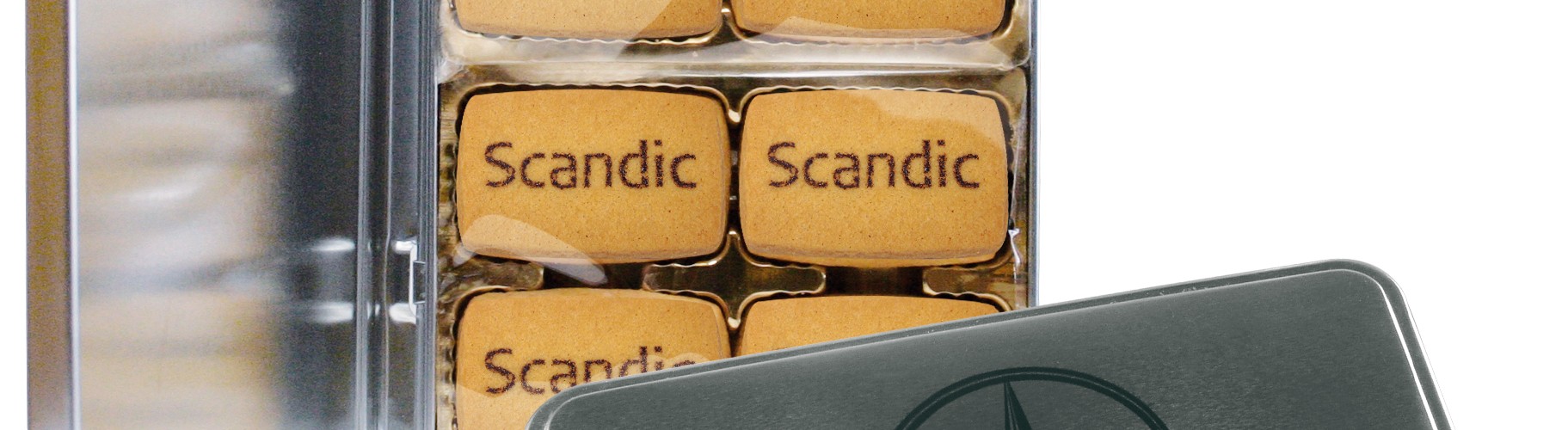 Sušenky s potiskem v plechové krabičce s vlastním designem