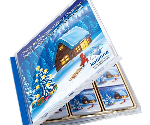 Čokoládky Neapolitan v CD obalu