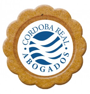 Round biscuits with your printed logo 