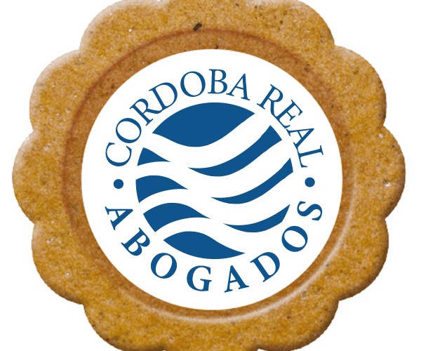 Reklamní kulatá sušenka s barevným potiskem