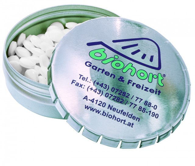 Promotional clic clac tin peppermintsl