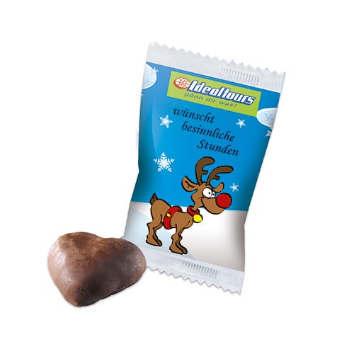 Perník ve tvaru srdíčka v obalu s vlastním potiskem