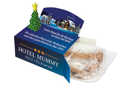 Malá vánoční štola v krabičce s 3D ozdobami