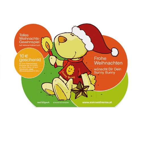 Adventní kalendář ve tvaru dle vlastního výběru