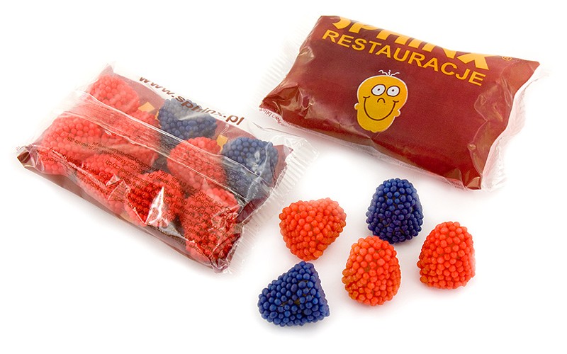 Želé lesní plody v reklamním obalu