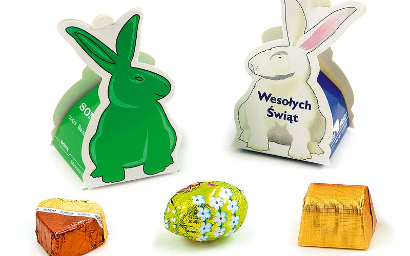 Čokoládka v mini velikonoční krabičce