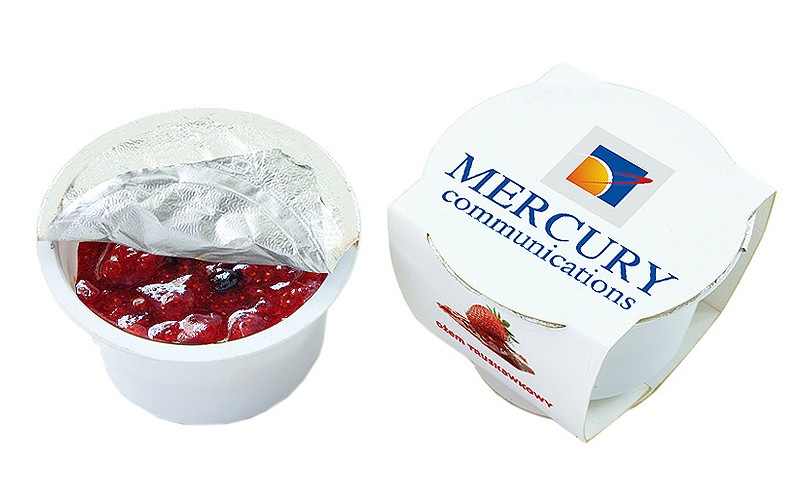 Marmeláda v reklamním kalíšku