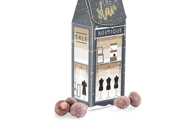 Stand-Up Box Midi Lindt Christmas Almonds
