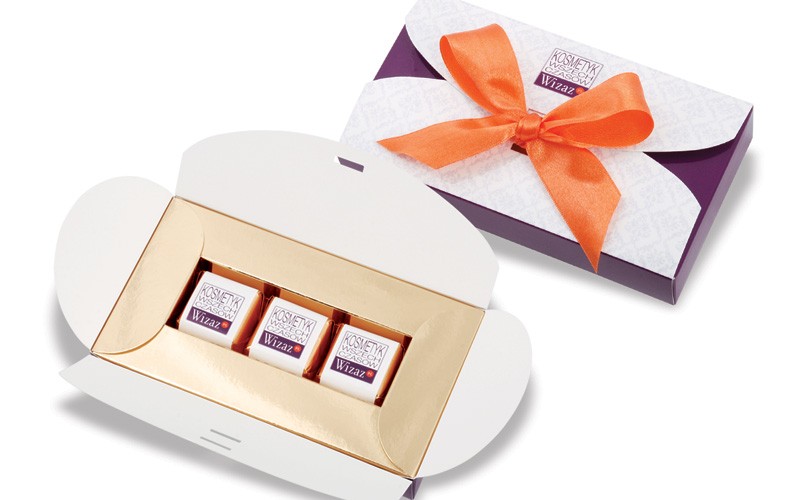 Chocolate bonbons in elegant box