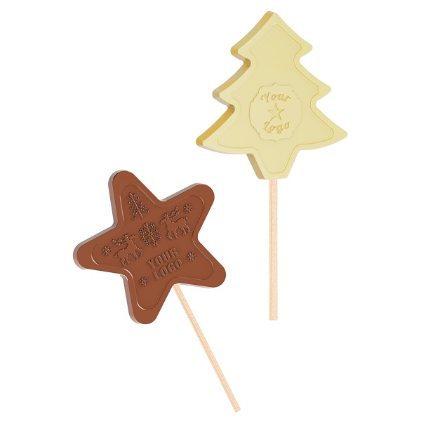 Star Lollipop and Christmas Tree Lollipop