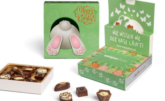 Lindt Mini Pralinés Easter pop up carton