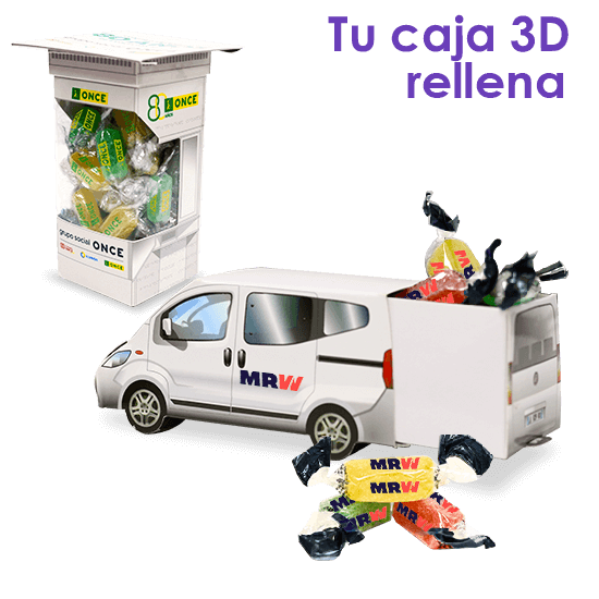Advertising 3D sweet box