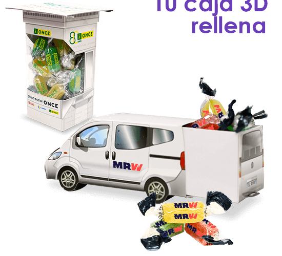 Advertising 3D sweet box