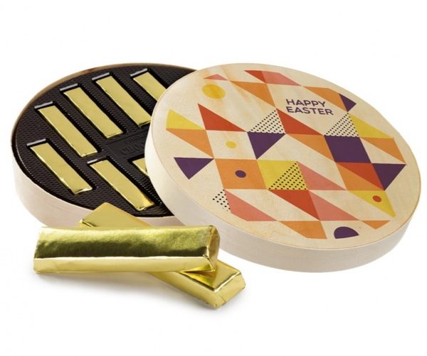 Chocolate Bars In Wooden Box