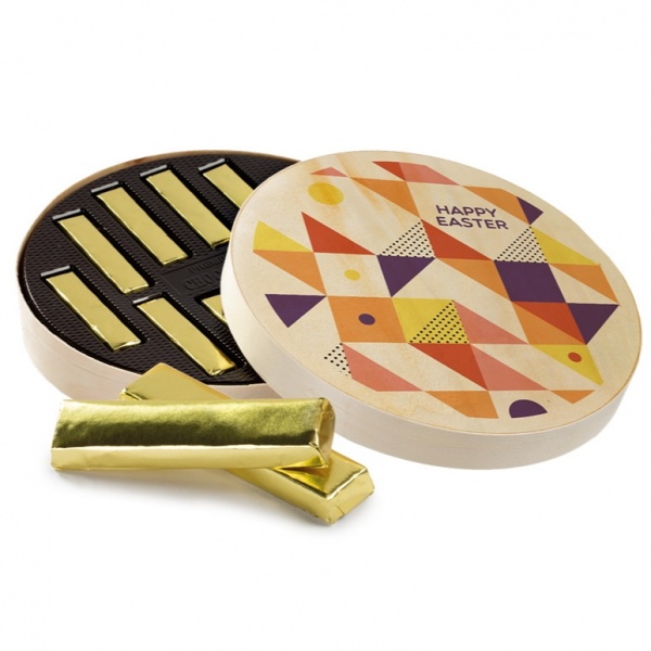 Chocolate Bars In Wooden Box