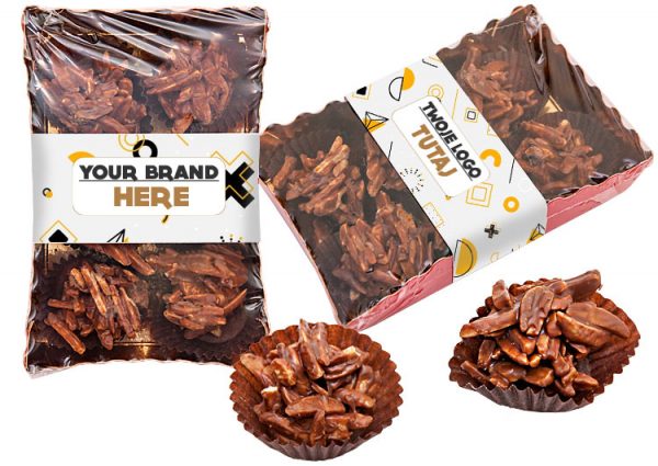 Tasting with chocolate almond