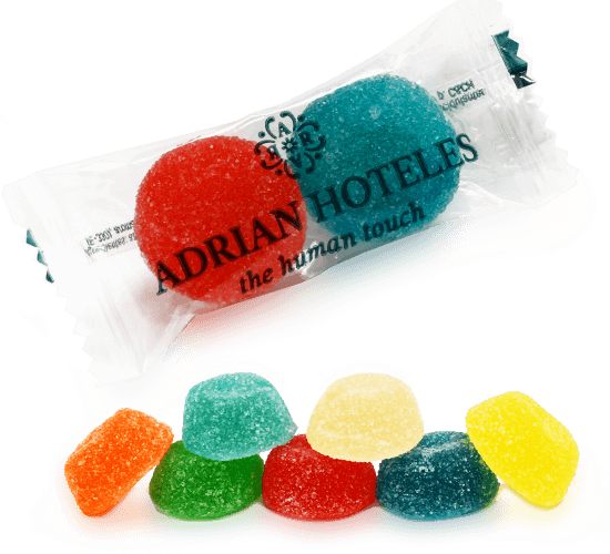 2 fruits gummy candies