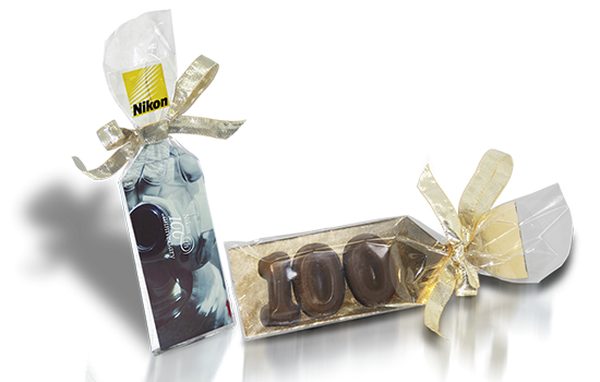 Bag with chocolate number