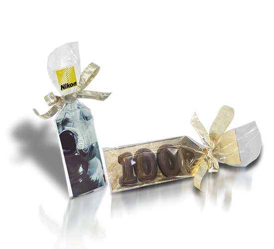 Bag with chocolate number