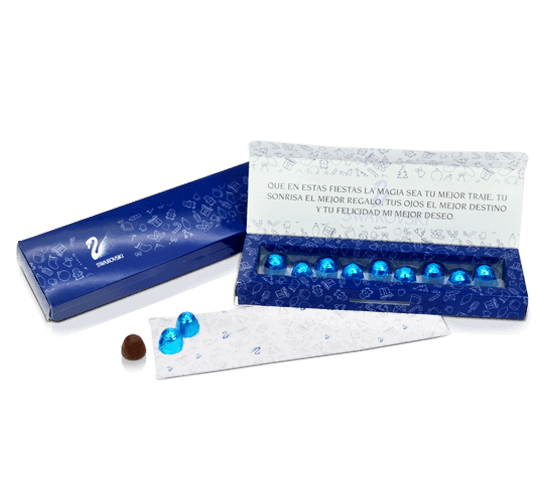 Box of 9 chocolats in line