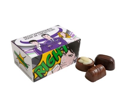 Box with Belgium chocolates