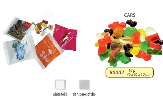 Gelatin cars 10g