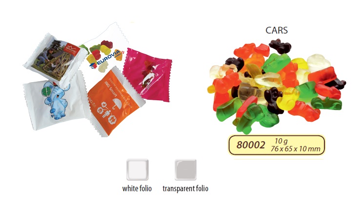 Gelatin cars 10g