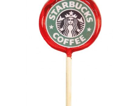 Lolly with printed waffer