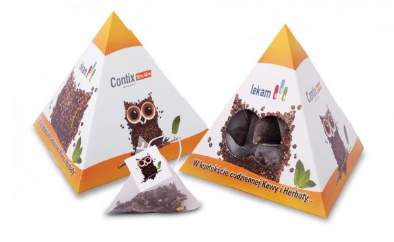 pyramid with 10 tea bags