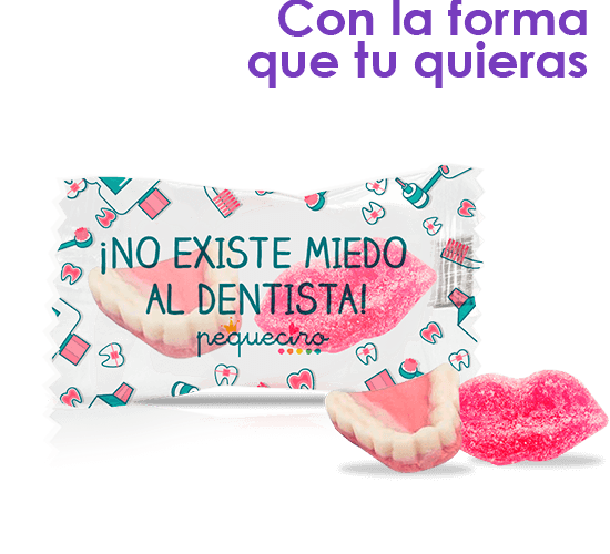 Maxi flowpack with 2 gummies