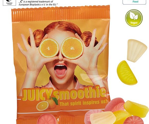 Vegan Exotic-Fruits in a Compostable Bag