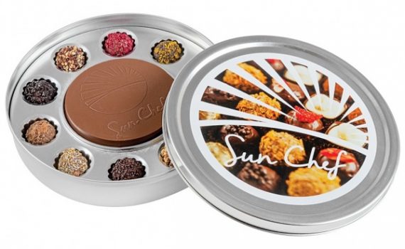 10 Decorated truffles +a chocolate medal 150 g