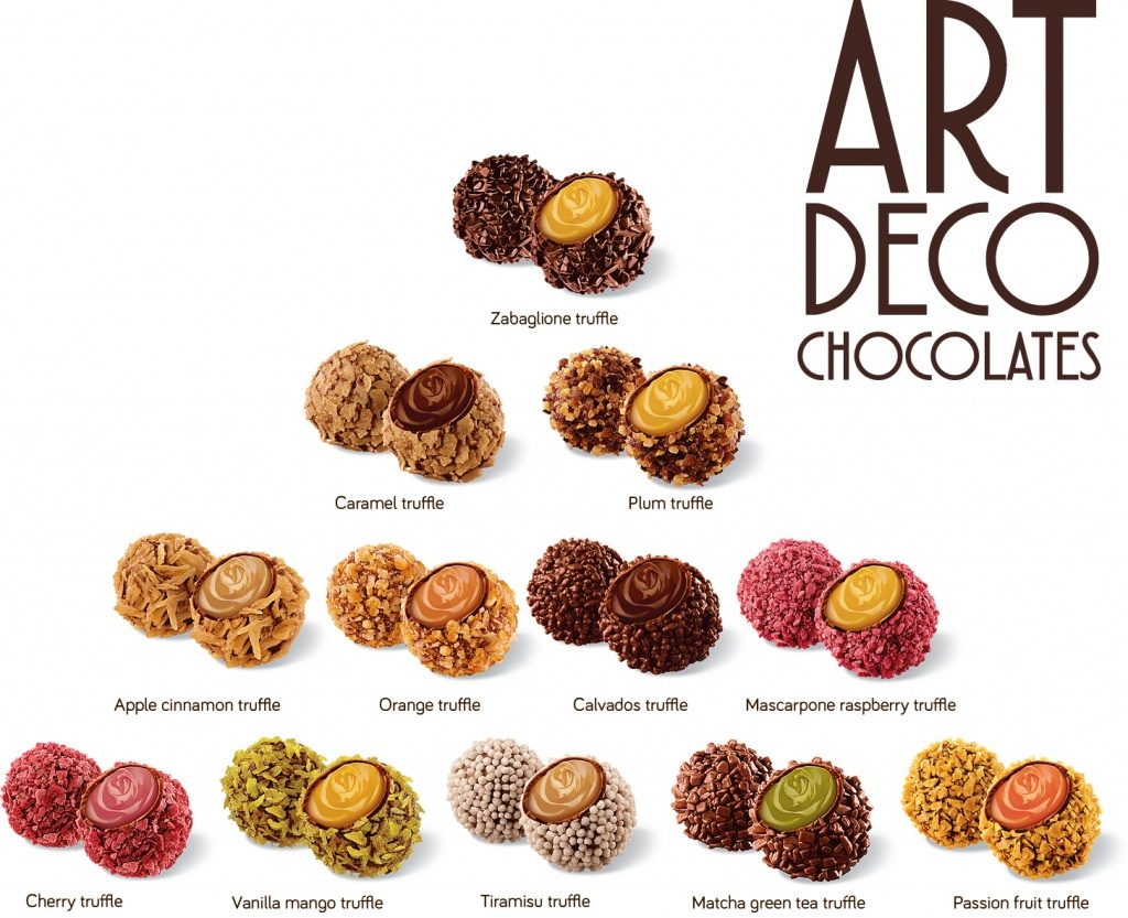 10 Decorated truffles +a chocolate medal 150 g