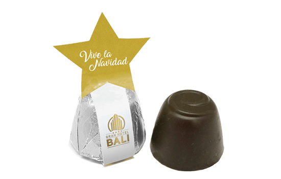 Chocolate with Christmas message