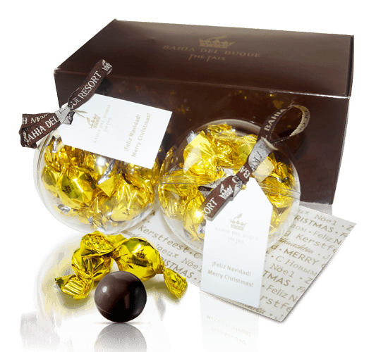 Christmas ball with 20 chocolates