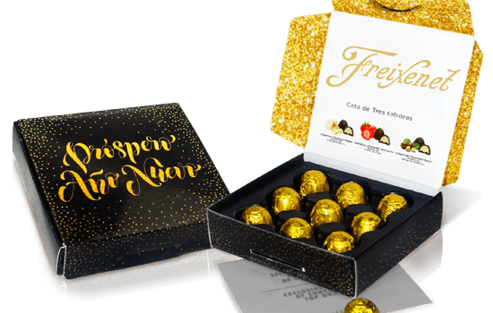 Christmas box with 9 mini chocolates